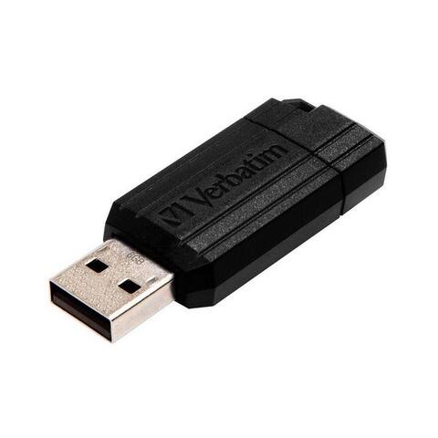 Verbatim Verbatim Pin Stripe clé USB (Lesegeschwindigkeit 20 MB/s, avec einziehbarem USB-Anschluss)