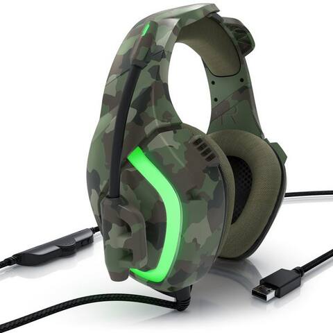 Csl CSL USB "GHS-103" avec microphone, Casque pour PC, PS4 / 4 Pro Gaming-Headset (Gaming Headset kabelgebeten,