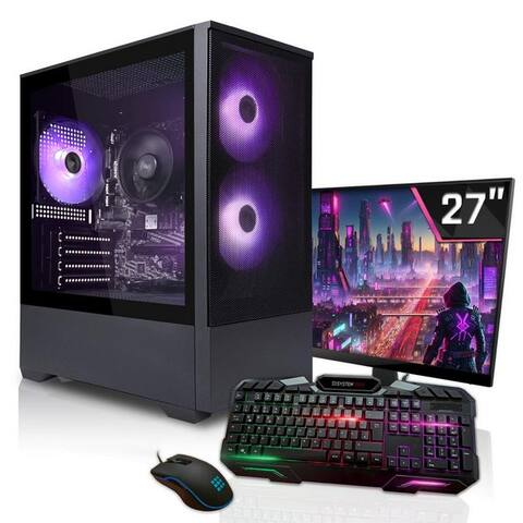 Systemtreff SYSTEMTREFF Basic PC gamer-Komplettsystem (27", AMD 5600GT 5600GT, RX Vega 7, 16 GB RAM, 500 GB SSD)