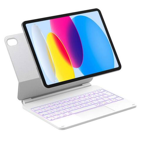 Inateck Inateck Magic Keyboard pour iPad A16 11/10 Gen iPad-clavier (Freitragender Ständer, 7-Farbige