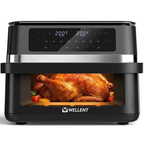 Wellent WELLENT air fryer DUAF-LR-100A, 2950 W, avec 2950 W, Innenlumière, SYNC, DUAL, Shake-Funktion et 8 Programmen