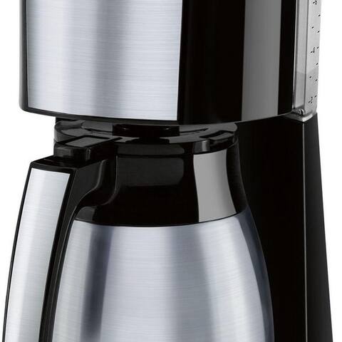 Melitta Melitta cafetière filtre Enjoy® Top Therm 1017-08 Noir, 1,25l Kaffeekanne, Papierfilter 1x4, avec