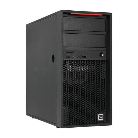 Workstation4U Workstation4u Tower PC professionnel (Intel Xeon W 2102, 16 GB RAM, 250 GB SSD, Luftkühlung)