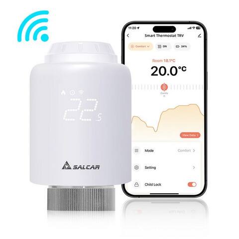 Salcar Salcar Heizkörperthermostat Smartes WiFi Heizungsthermostat, (1 St)