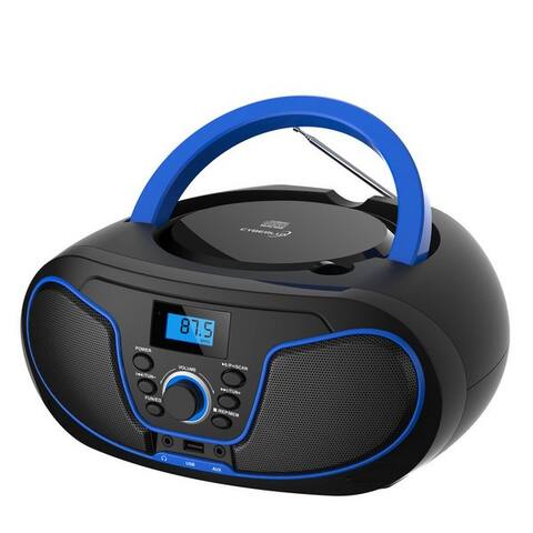Cyberlux Cyberlux CL-2200 tragbarer lecteur CD (CD, Boombox, tragbar,FM radio avec MP3 USB,Fernbedienung)